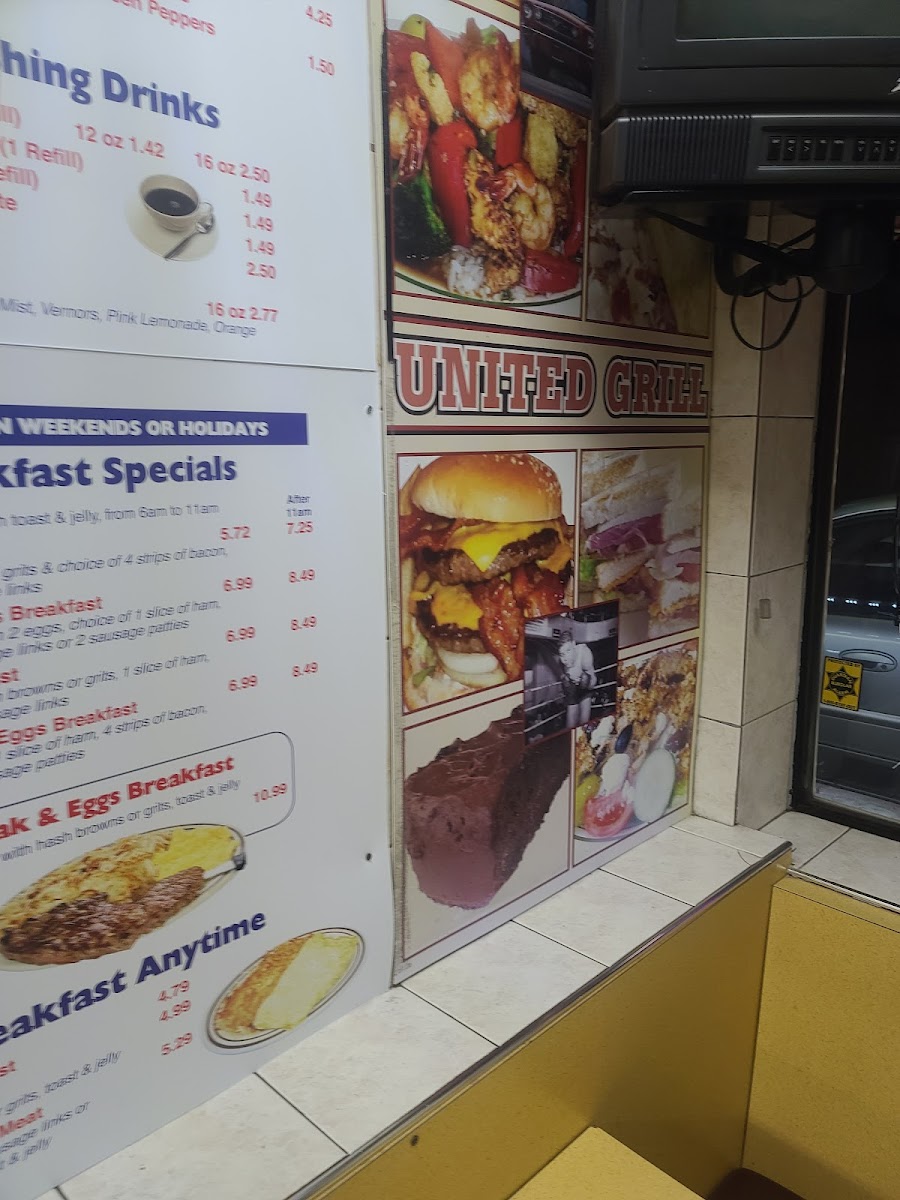 United Grill Coney Island Menu - Image 1